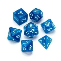 Greifenfels: Glitter Series - Blue/White - Dice Set