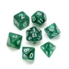 Greifenfels: Glitter Series - Dark Green/White - Dice Set