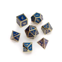 Greifenfels: Gold Series - Blue/Gold - Dice Set