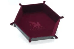 Greifenfels: Hexagon Series Dice Tray - Burgundy