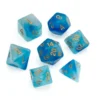 Greifenfels: Nebula Series - Blue/Gold - Dice Set