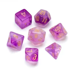 Greifenfels: Nebula Series - Purple/Gold - Dice Set
