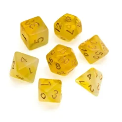 Greifenfels: Nebula Series - Yellow/Gold - Dice Set