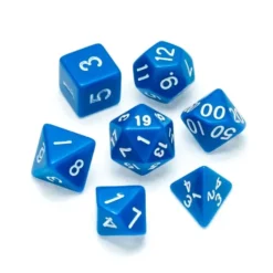 Greifenfels: Opaque Series - Blue/White - Dice Set