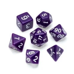 Greifenfels: Opaque Series - Purple/White - Dice Set