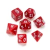 Greifenfels: Opaque Series - Red/White - Dice Set