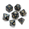 Greifenfels: Pearl Series - Black/Gold - Dice Set