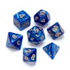 Greifenfels: Pearl Series - Blue/Gold - Dice Set
