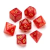 Greifenfels: Pearl Series - Red/Gold - Dice Set