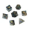 Greifenfels: Razor Series - Dark Cyan/Gold - Dice Set