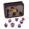 Greifenfels: Razor Series - Purple Dragon Eye - Red/Blue - Dice Set