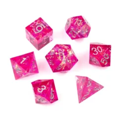 Greifenfels: Razor Series - Roseo/Silver - Dice Set