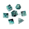 Greifenfels: Razor Series - Teal/Silver - Dice Set