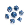 Greifenfels: Silver Series - Azure/Silver - Dice Set