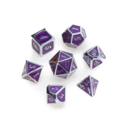 Greifenfels: Silver Series - Purple/Silver - Dice Set