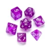 Greifenfels: Transparent Series - Purple/White - Dice Set