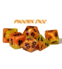 Halfsies Dice - Phoenix (Poly 7 set)