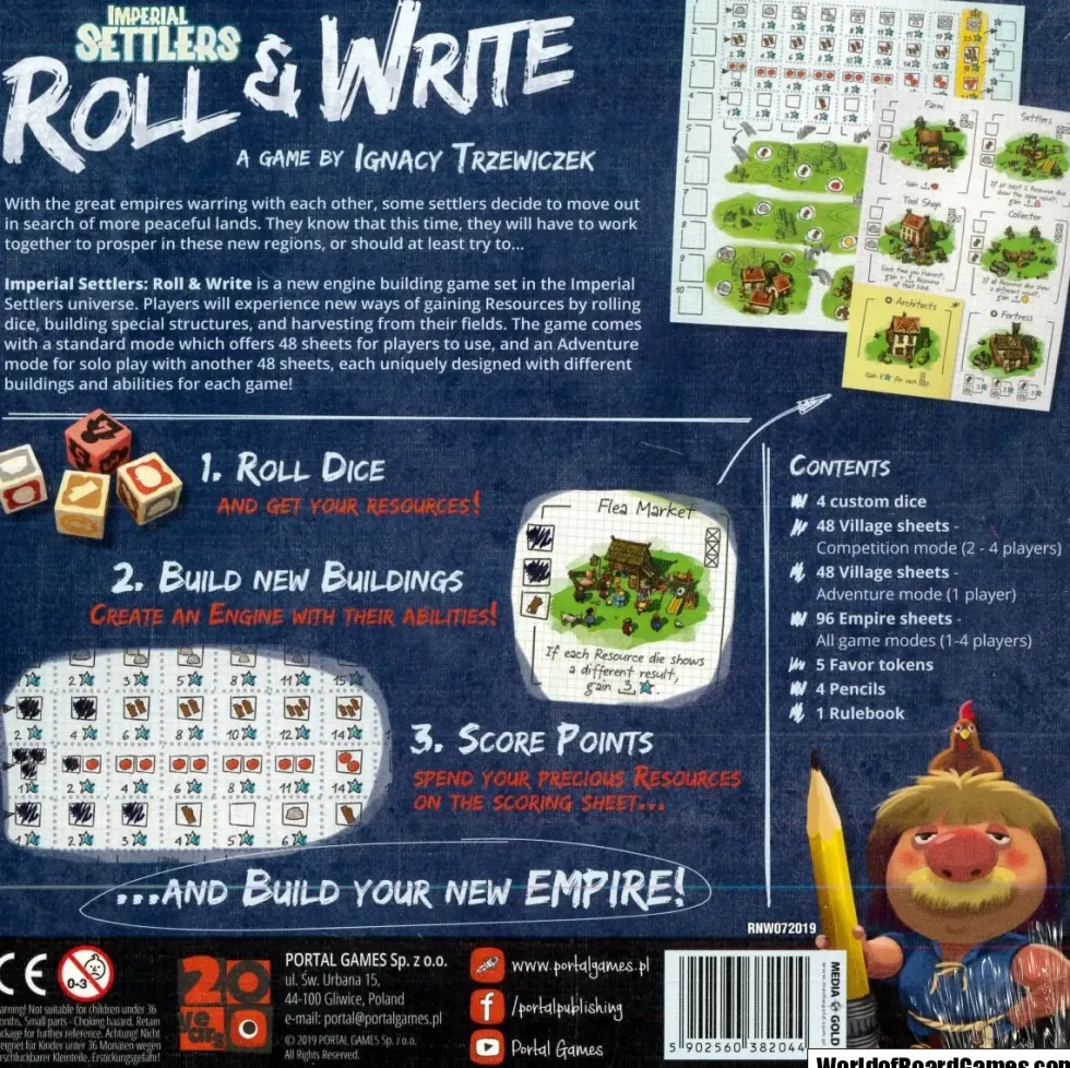 Imperial Settlers: Roll & Write