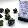 Leaf - Black Gold/Silver - Dice Set