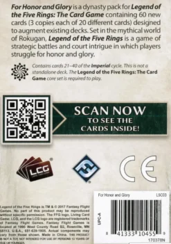Legend of the Five Rings: The Card Game - For Honor and Glory (Exp.)