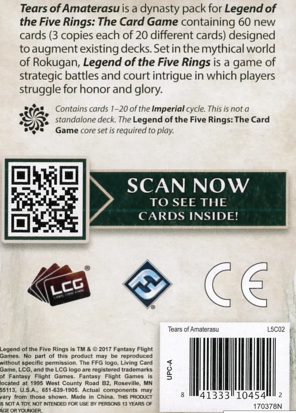 Legend of the Five Rings: The Card Game - Tears of Amaterasu (Exp.)