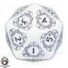 Level Counter - D20, White and Black