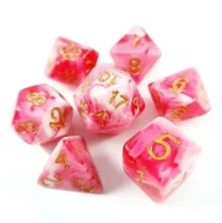 Lindorm: Norse Mythology - Frej Dice Set (Pink/White)