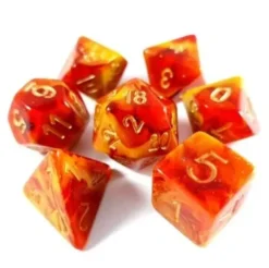Lindorm: Norse Mythology - Surtr Dice Set (Red/Yellow)