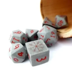 Lindorm: Rune Ceramic Stone Dice Set