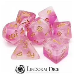 Lindorm: Sea Shanty - Leave her Johnny Dice Set (Pink/Gold)
