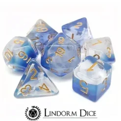 Lindorm: Sea Shanty - Off to Sea Dice Set (Blue-White/Gold)