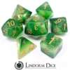 Lindorm: Sea Shanty - Old Maui Dice Set (Green/Gold)