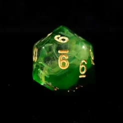 Lindorm: Sea Shanty - Old Maui Dice Set (Green/Gold)