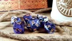Lindorm: Sea Shanty - The Curse Dice Set (Purple-Black-White/Gold)
