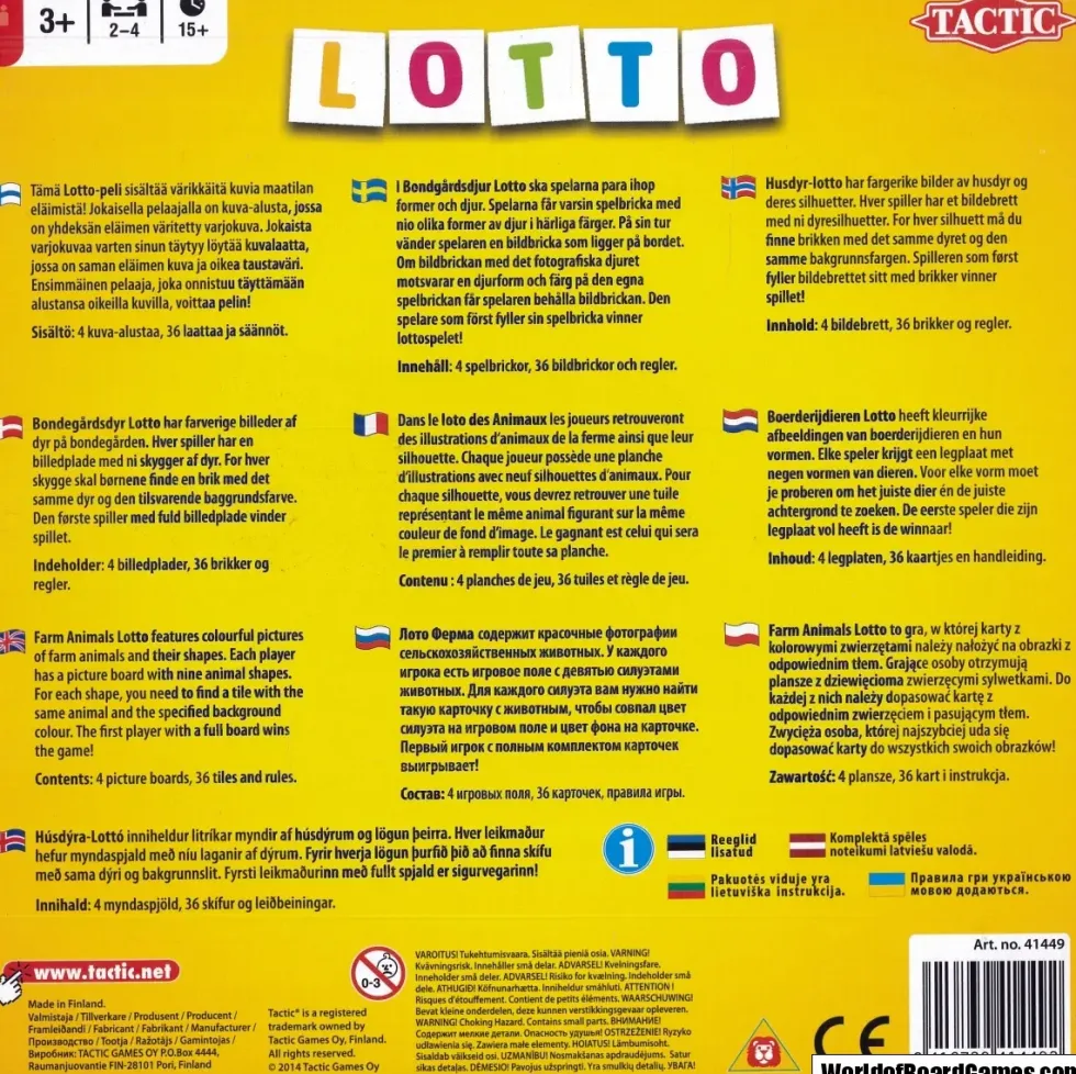 Lotto: Bondgårdsdjur
