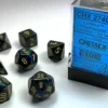 Lustrous - Shadow/Gold - Dice set