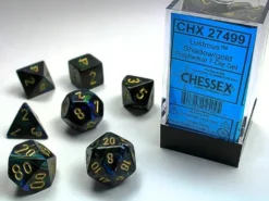 Lustrous - Shadow/Gold - Dice set
