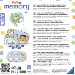 Memory: My First Soft Memory - Animal Babies, Djurungar (Ravensburger)