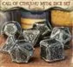 Metal Call of Cthulhu Dice Set (7)