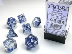 Nebula - Black/White - Dice set