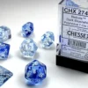 Nebula - Dark Blue/White - Dice set