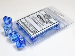Nebula - Dark Blue/White - d10, 10 st