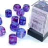 Nebula - Nocturnal/Blue (Luminary) - d6, 12 st (16 mm, prickar)