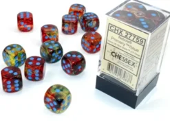 Nebula - Primary/Blue (Luminary) - d6, 12 st (16 mm, prickar)