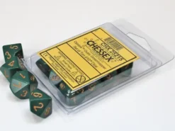 Opaque - Dusty Green/Copper - d10, 10 st