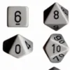 Opaque - Grey/Black - Dice set