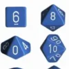 Opaque - Light Blue/White - Dice Set