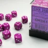 Opaque - Light Purple/White - d6, 36 st (12 mm, prickar)
