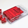 Opaque - Red/White - d10, 10 st