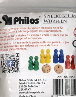 Philos: Spelpjäser Med 2 Tärningar